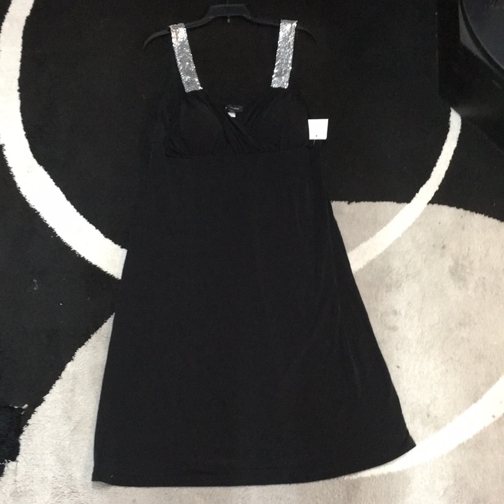 Spense size 8 formal dress black with sequins